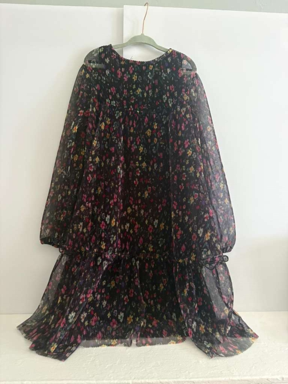 Zara Girls Black Floral & Feminine Dress | size 8